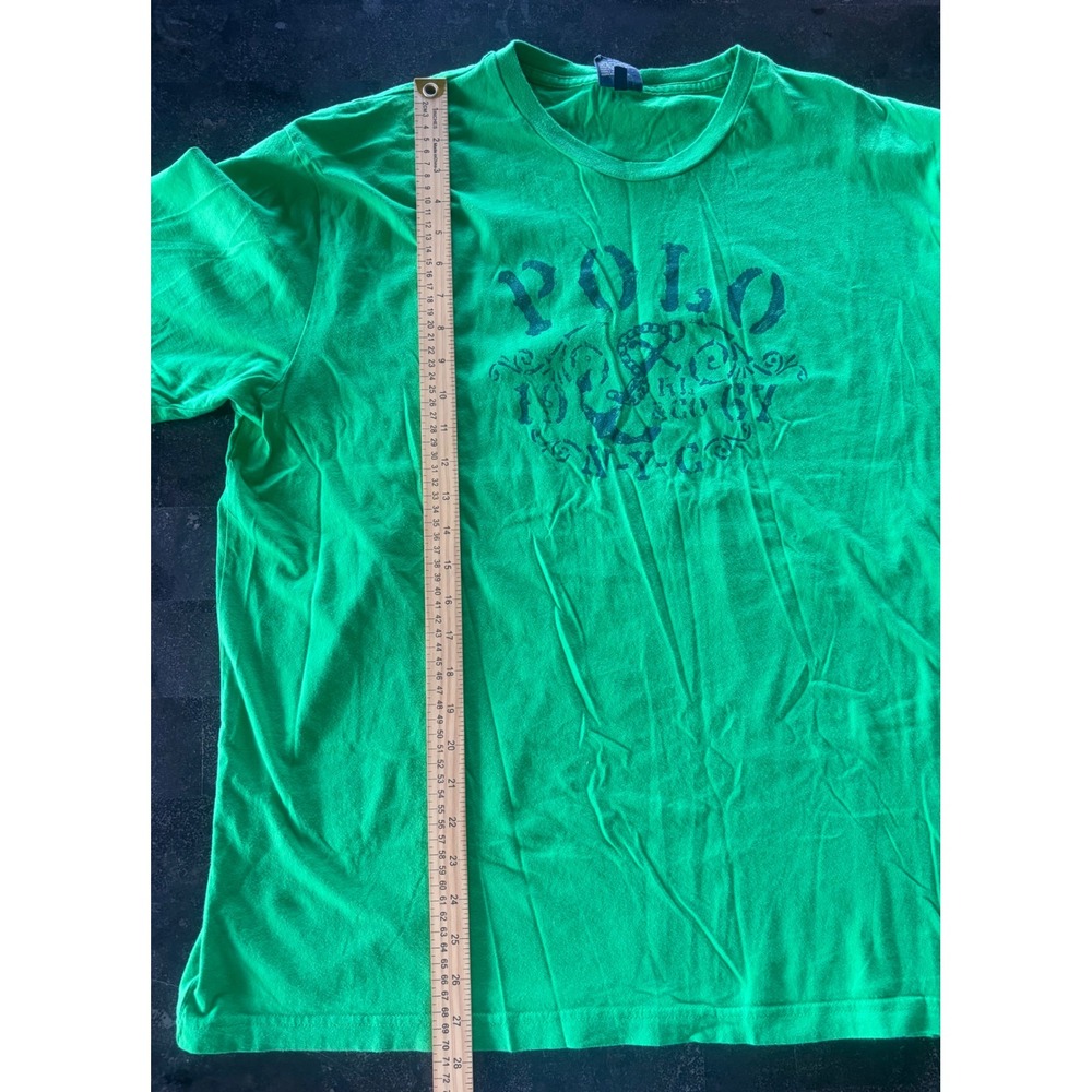 Polo Ralph Lauren Mens XL Green Graphic T-Shirt Anchor 1967 RL&Co Short Sleeve - Picture 4 of 5